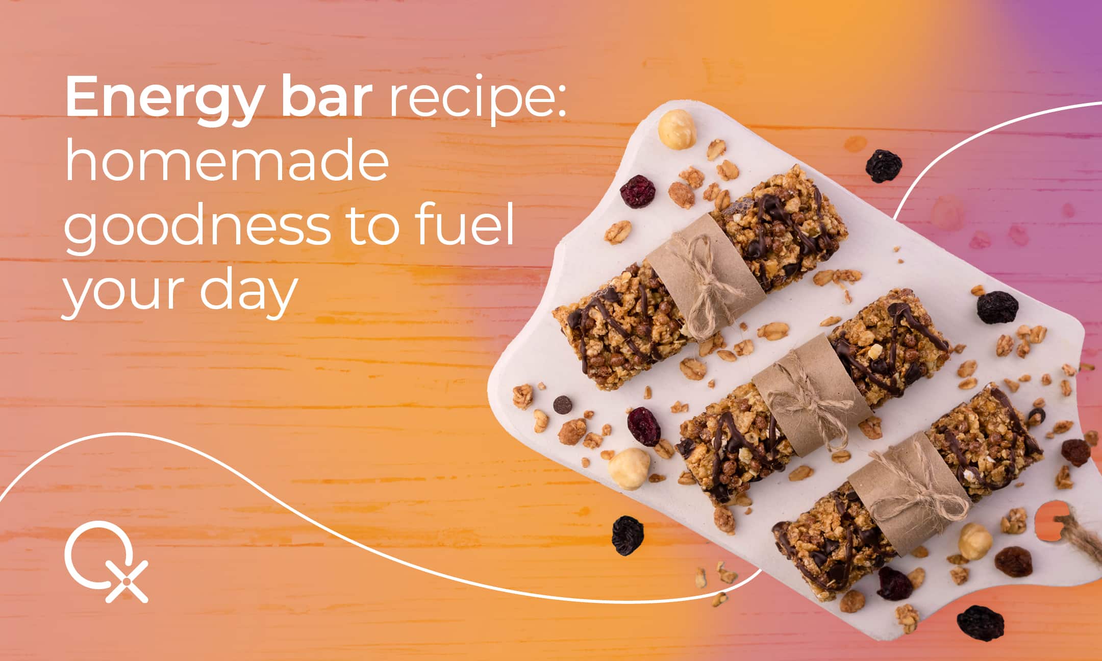 Homemade energy bars packed with fiber, protein and natural sugars.