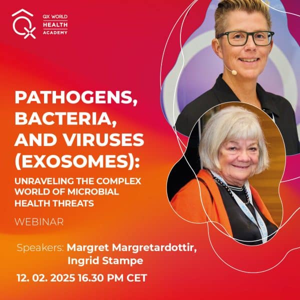 Webinar promo with speakers Ingrid and Margret on health threats